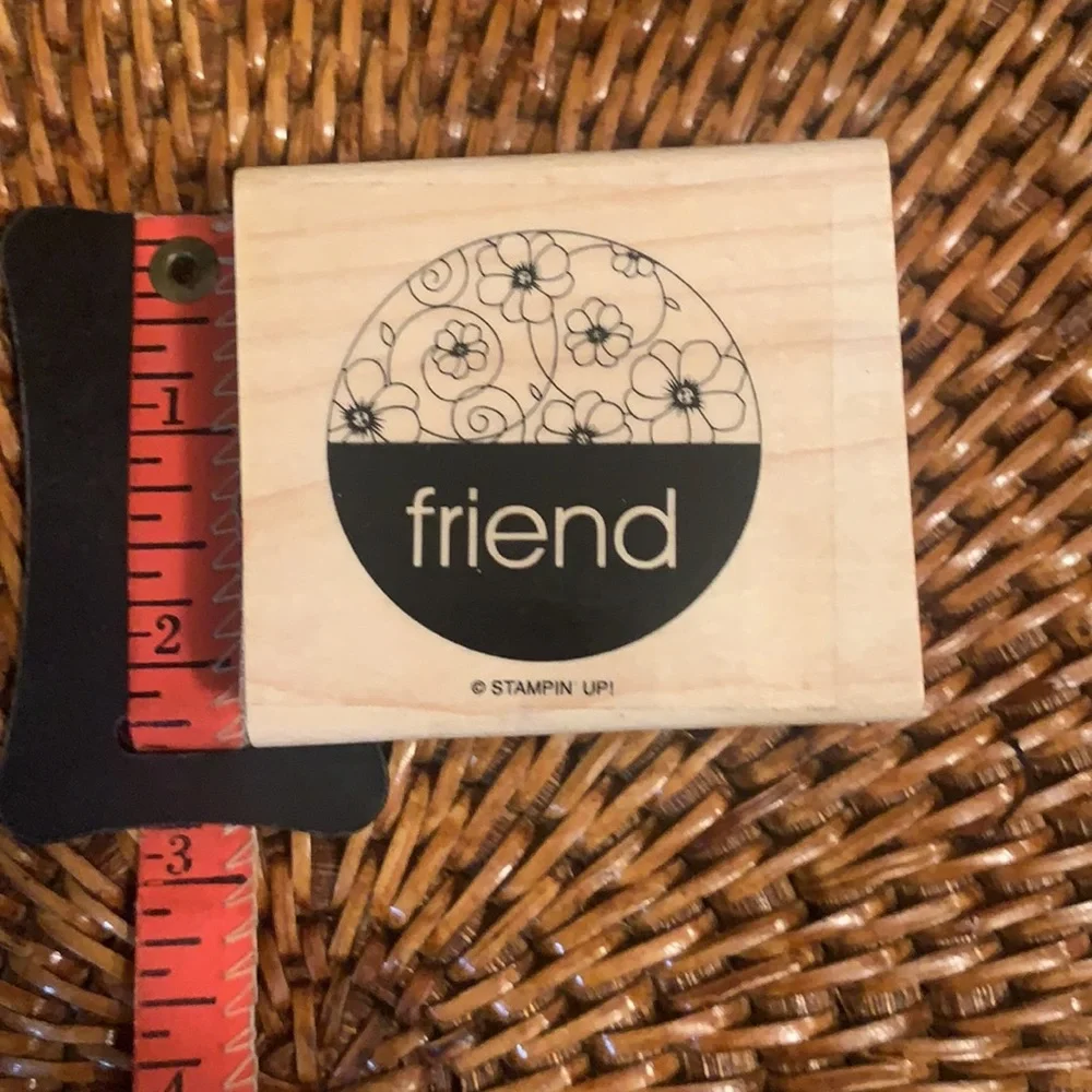 3 for $15  Set of 3 Rubber Stamps - Seasons Greetings - Happy Birthday - friend